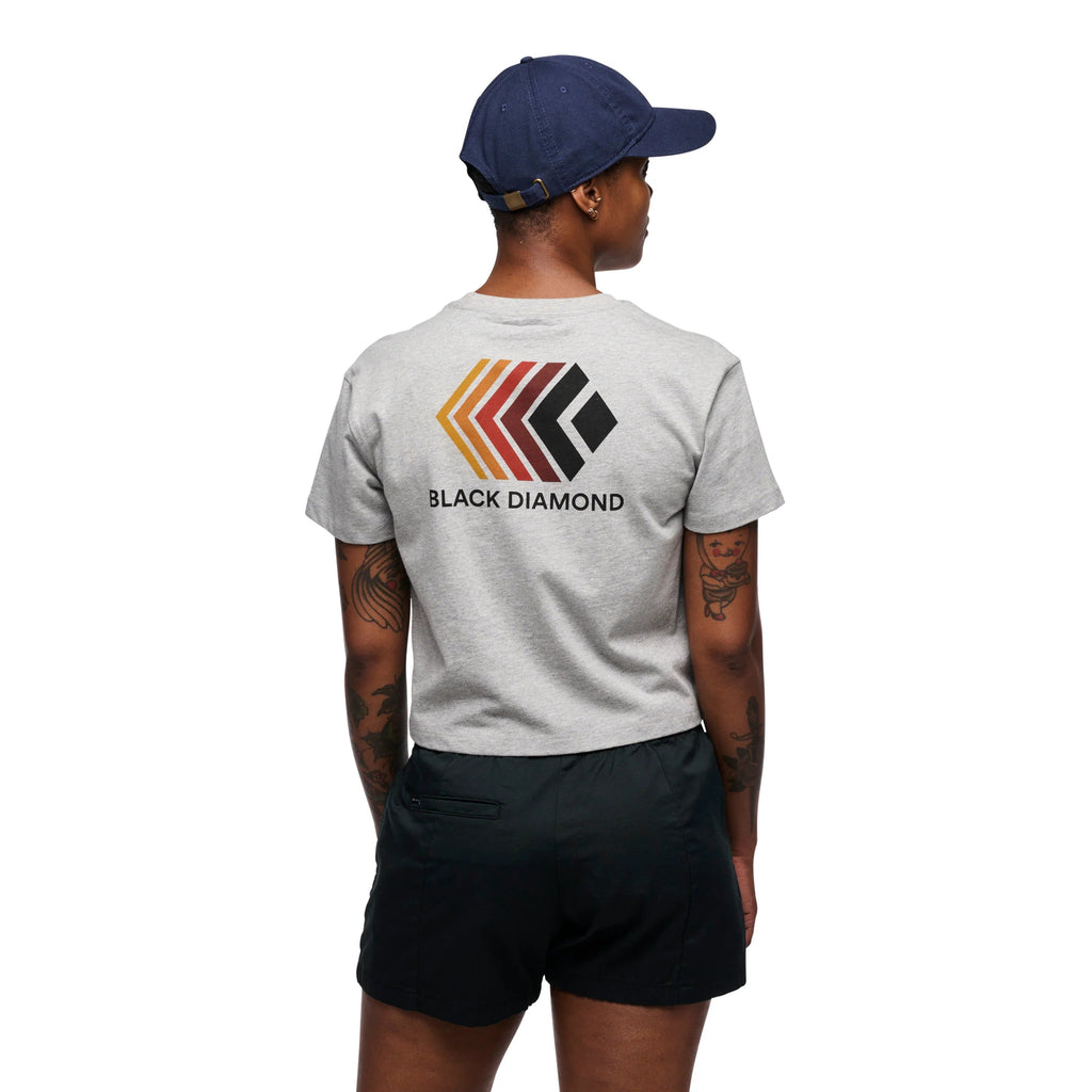 Black Diamond Faded Crop Tee - Women's