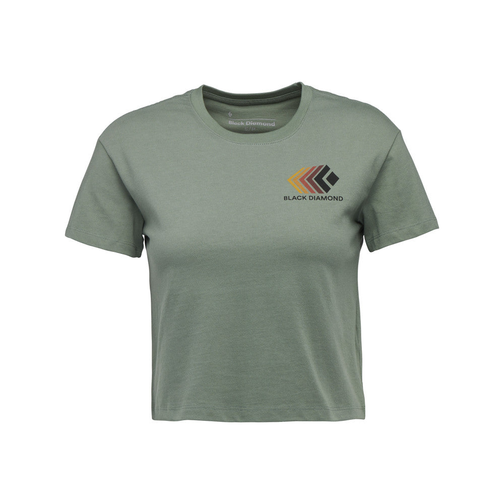 Black Diamond Faded Crop Tee - Women's